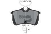 BPD2003 Sada brzdových destiček, kotoučová brzda BENDIX Braking