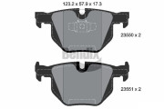 BPD1272 Sada brzdových destiček, kotoučová brzda BENDIX Braking