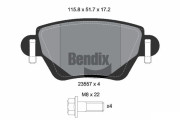 BPD1371 Sada brzdových destiček, kotoučová brzda BENDIX Braking