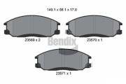 BPD1367 Sada brzdových destiček, kotoučová brzda BENDIX Braking