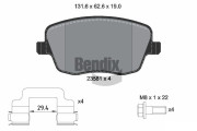 BPD2013 Sada brzdových destiček, kotoučová brzda BENDIX Braking
