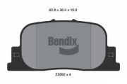 BPD2016 Sada brzdových destiček, kotoučová brzda BENDIX Braking