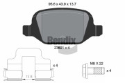 BPD1226 Sada brzdových destiček, kotoučová brzda BENDIX Braking