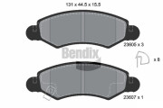 BPD1169 Sada brzdových destiček, kotoučová brzda BENDIX Braking