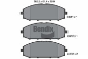 BPD2018 Sada brzdových destiček, kotoučová brzda BENDIX Braking