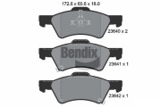 BPD2021 Sada brzdových destiček, kotoučová brzda BENDIX Braking