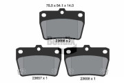 BPD1478 Sada brzdových destiček, kotoučová brzda BENDIX Braking