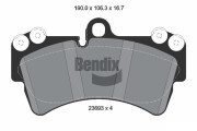 BPD1350 Sada brzdových destiček, kotoučová brzda BENDIX Braking