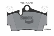 BPD1401 Sada brzdových destiček, kotoučová brzda BENDIX Braking