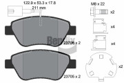 BPD1012 Sada brzdových destiček, kotoučová brzda BENDIX Braking