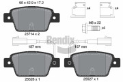 BPD1175 Sada brzdových destiček, kotoučová brzda BENDIX Braking