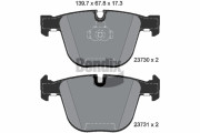 BPD1469 Sada brzdových destiček, kotoučová brzda BENDIX Braking