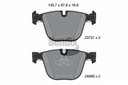 BPD2030 Sada brzdových destiček, kotoučová brzda BENDIX Braking