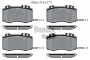 BPD1283 Sada brzdových destiček, kotoučová brzda BENDIX Braking