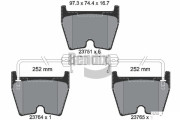 BPD2033 Sada brzdových destiček, kotoučová brzda BENDIX Braking