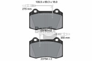 BPD2034 Sada brzdových destiček, kotoučová brzda BENDIX Braking