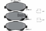BPD1319 Sada brzdových destiček, kotoučová brzda BENDIX Braking