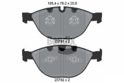 BPD2047 Sada brzdových destiček, kotoučová brzda BENDIX Braking