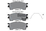 BPD2055 Sada brzdových destiček, kotoučová brzda BENDIX Braking
