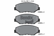 BPD2058 Sada brzdových destiček, kotoučová brzda BENDIX Braking