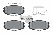 BPD1620 Sada brzdových destiček, kotoučová brzda BENDIX Braking