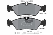 BPD1322 Sada brzdových destiček, kotoučová brzda BENDIX Braking