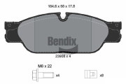 BPD2063 Sada brzdových destiček, kotoučová brzda BENDIX Braking