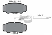 BPD1301 Sada brzdových destiček, kotoučová brzda BENDIX Braking