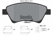 BPD1064 Sada brzdových destiček, kotoučová brzda BENDIX Braking