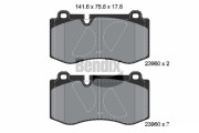 BPD1390 Sada brzdových destiček, kotoučová brzda BENDIX Braking