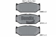 BPD2070 Sada brzdových destiček, kotoučová brzda BENDIX Braking