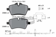 BPD1590 Sada brzdových destiček, kotoučová brzda BENDIX Braking