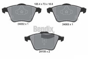 BPD2075 Sada brzdových destiček, kotoučová brzda BENDIX Braking