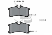 BPD2078 Sada brzdových destiček, kotoučová brzda BENDIX Braking