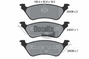 BPD2082 Sada brzdových destiček, kotoučová brzda BENDIX Braking