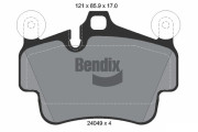 BPD1600 Sada brzdových destiček, kotoučová brzda BENDIX Braking