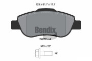 BPD1186 Sada brzdových destiček, kotoučová brzda BENDIX Braking