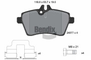 BPD1230 Sada brzdových destiček, kotoučová brzda BENDIX Braking