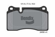 BPD1589 Sada brzdových destiček, kotoučová brzda BENDIX Braking