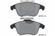 BPD1093 Sada brzdových destiček, kotoučová brzda BENDIX Braking