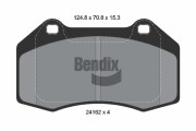 BPD2098 Sada brzdových destiček, kotoučová brzda BENDIX Braking