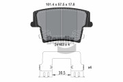 BPD2100 Sada brzdových destiček, kotoučová brzda BENDIX Braking