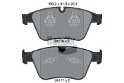 BPD2103 Sada brzdových destiček, kotoučová brzda BENDIX Braking