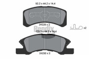 BPD2108 Sada brzdových destiček, kotoučová brzda BENDIX Braking