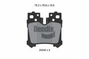 BPD2111 Sada brzdových destiček, kotoučová brzda BENDIX Braking