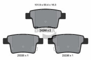 BPD2116 Sada brzdových destiček, kotoučová brzda BENDIX Braking