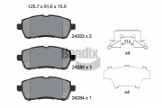 BPD1144 Sada brzdových destiček, kotoučová brzda BENDIX Braking