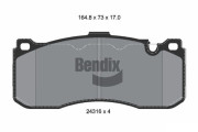 BPD1521 Sada brzdových destiček, kotoučová brzda BENDIX Braking