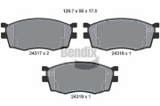 BPD2127 Sada brzdových destiček, kotoučová brzda BENDIX Braking