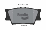 BPD1271 Sada brzdových destiček, kotoučová brzda BENDIX Braking